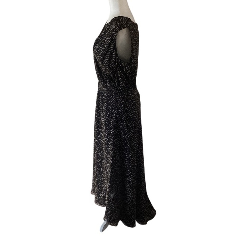 Talbots Pure Silk Sleeveless V-neck Wrap Maxi Dress 18 - Picture 4 of 9